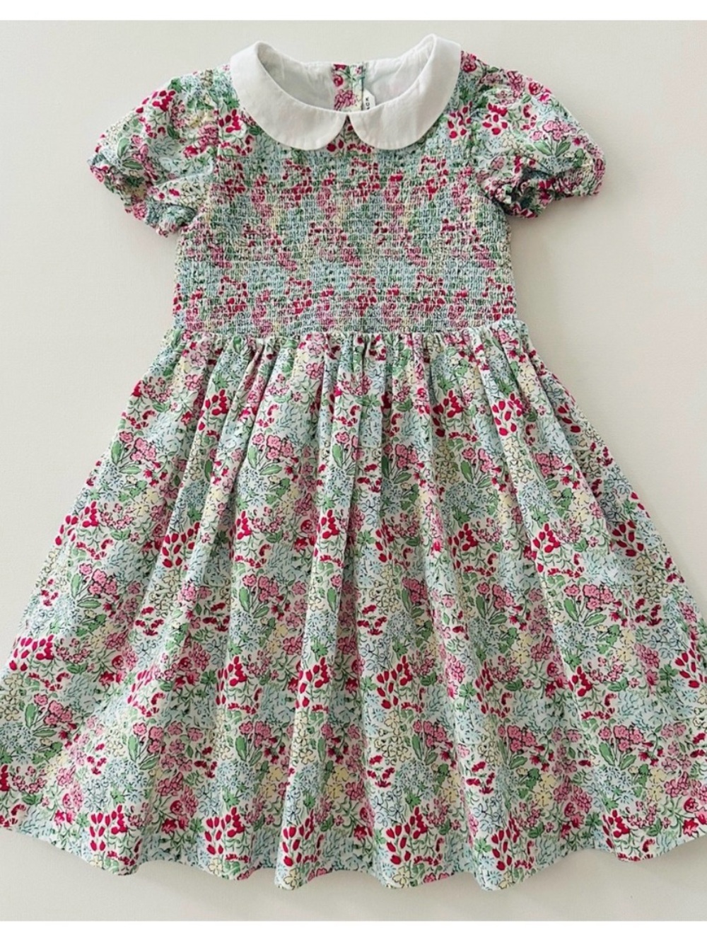 NWT Janie And Jack Girls 3 Floral Smocked Dress
